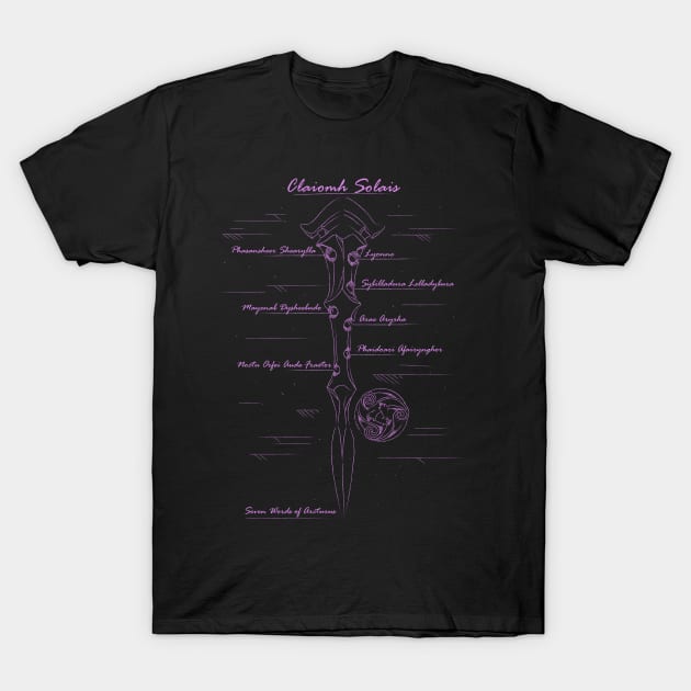 Seven Words of Arcturus - Purple T-Shirt by hybridgothica